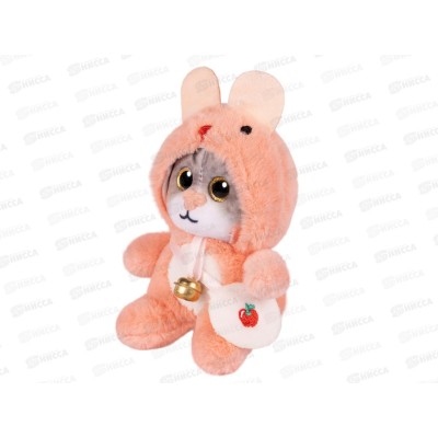 Котик в розовом капюшоне, 12см, 300523-7-3-12 MAXITOYS