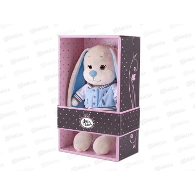 Зайчик Jack&Lin Жак в голубом бомбере. 20см JL-03202305-20 коробка