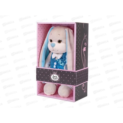 Зайчик Jack&Lin Жак в голубой жилетке. 25см JL-04202308-25 коробка
