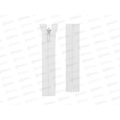 Молния Gamma Спираль G013P 18см неразъёмная потайная Тип 3 сатин №101 белый