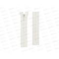 Молния Gamma Спираль G013P 18см неразъёмная потайная Тип 3 сатин №102 кремовый