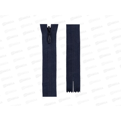 Молния Gamma Спираль G013P 18см неразъёмная потайная Тип 3 сатин №318 темно-синий Молния Gamma Спираль G013P 18см неразъёмная потайная Тип 3 сатин №318 темно-синий