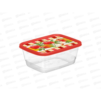 Контейнер 1,5л "Сицилия" прямоуг красный 223135906/04
