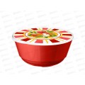 Миска 3л Bergamo с/к Сицилия красный 223135306/04 Миска 3л Bergamo с/к Сицилия красный 223135306/04