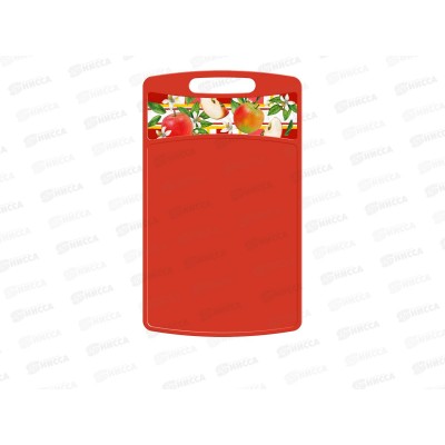 Доска раздел &quotBergamo&quot прямоуг 260*155*3,5мм красный 223135506/04