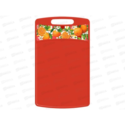 Доска раздел &quotBergamo&quot прямоуг 335*220*4мм красный 223135606/04