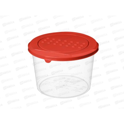 Контейнер д/прод. "Asti" круглый 0,8л красный 221100606/04*22 Контейнер д/прод. "Asti" круглый 0,8л красный 221100606/04*22