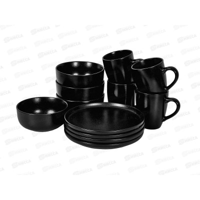 Набор столовый 12пр. &quotBLACK STONE" 0540165