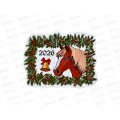 Магнит Лошадь винил 6,7*5,1см (047963)  *12 Ж