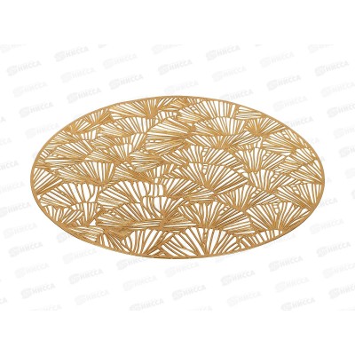 Салфетка сервировочная (плейсмат) "Ajoure" (золото) d=38см, 9903306-1 *4 Салфетка сервировочная (плейсмат) "Ajoure" (золото) d=38см, 9903306-1 *4
