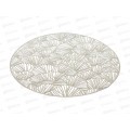 Салфетка сервировочная (плейсмат) &quotAjoure&quot (серебро) d=38см, 9903306-2 *4