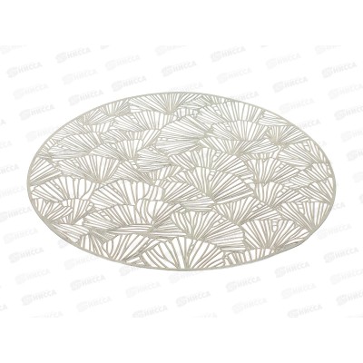Салфетка сервировочная (плейсмат) "Ajoure" (серебро) d=38см, 9903306-2 *4 Салфетка сервировочная (плейсмат) "Ajoure" (серебро) d=38см, 9903306-2 *4