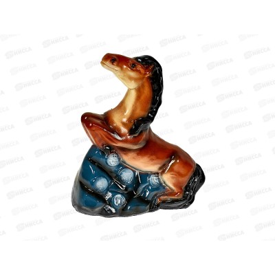 Копилка "Лошадь с деньгами" (лежачая) (250*200мм) арт.481