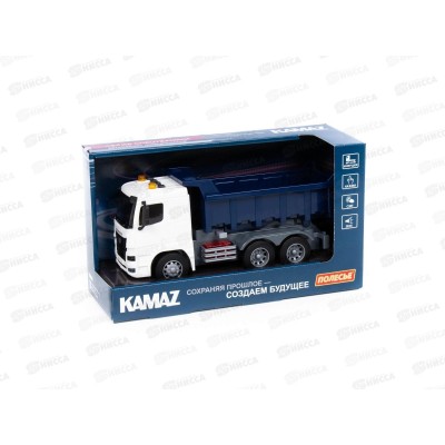 Автомобиль-самосвал KAMAZ инерц. (со светом и звуком) 07750 в коробке