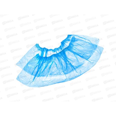 Бахилы ABE116BR 40*15см голубые усиленные уп 50пар *50