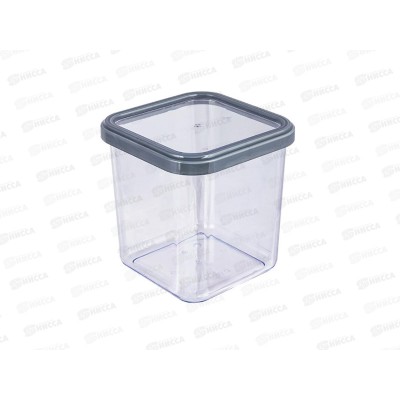 Банка 0,9л д/сыпучих продуктов "Cubbo Scandi" серый С02705 Банка 0,9л д/сыпучих продуктов "Cubbo Scandi" серый С02705