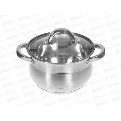 Кастрюля Lara Cимфония нержавеющая сталь LR02-461 18*11,5см 2,9л индук все вид плит Кастрюля Lara Cимфония нержавеющая сталь LR02-461 18*11,5см 2,9л индук все вид плит