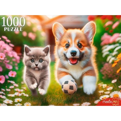ПАЗ 1000эл. Корги и британский котенок, ХП1000-8279 *10 ПАЗ 1000эл. Корги и британский котенок, ХП1000-8279 *10