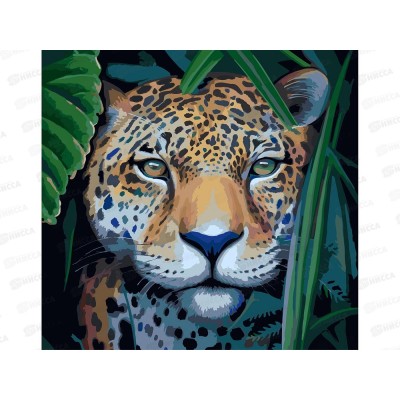 Холст с красками 40х40см Дикая охота, Х-5624