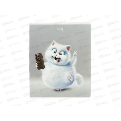 Тетрадь 48л кл. ФЕН Кот с телефоном. 68577 *5/50 Тетрадь 48л кл. ФЕН Кот с телефоном. 68577 *5/50