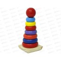 Деревянная игрушка. Пирамидка (20х9х9см), И-0399