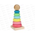Деревянная игрушка. Пирамидка (14х6х6см), И-4021