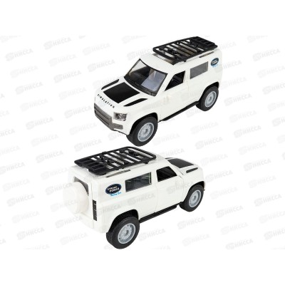 Машинка инерц. (17,5х7х8см) белый, свет, звук, ИК-0847 в пакете