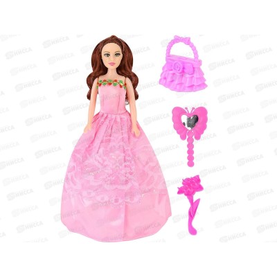 Кукла 28см, с аксессуарами, 3 вида, 2951799 в пакете