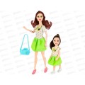Кукла с ребенком в наборе, 28см, микс, 2870835 Кукла с ребенком в наборе, 28см, микс, 2870835