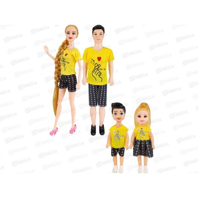 Набор кукол "Семья" 28см (4 куклы), 2866959 Набор кукол "Семья" 28см (4 куклы), 2866959