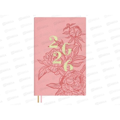 Еженедельник 2026 ФЕН Джут розовый. А6+ 96л., 70338 *20