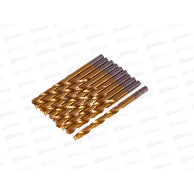 Сверло по металлу  6.5мм, титан+кобальт Р6М5, 666-06,5    *10