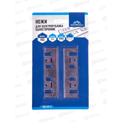 Ножи для электрорубанка односторонние 2 предмета, 102Х29Х3, 102-29-3 Ножи для электрорубанка односторонние 2 предмета, 102Х29Х3, 102-29-3