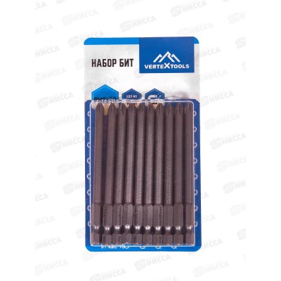 Набор Бит Ph2*90 Vertextools 10 предметов, БТ-PH2-90   *10