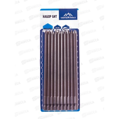 Набор Бит Ph2*150 Vertextools 10 предметов, БТ-PH2-150   *10