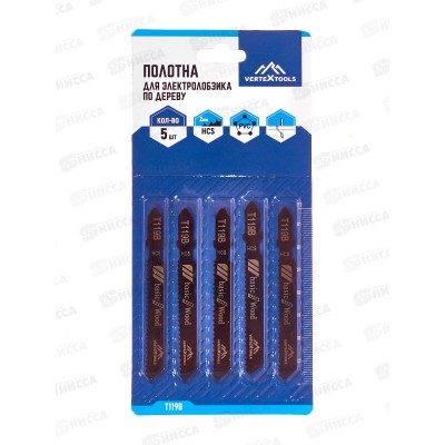 Полотно для электролобзика Vertextools T119B, T119B Полотно для электролобзика Vertextools T119B, T119B
