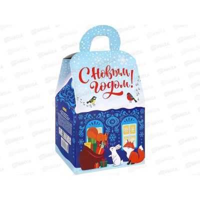Коробка для конфет MI Домик "Резиденция Дедушки" (1000г), ПП-5885