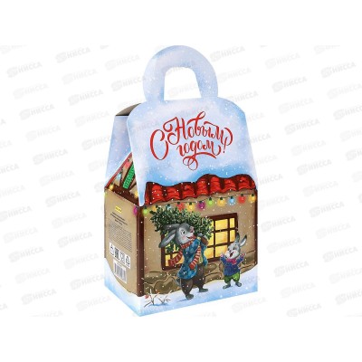 Коробка для конфет MI Домик "У зайчат" (1000г), ПП-5887