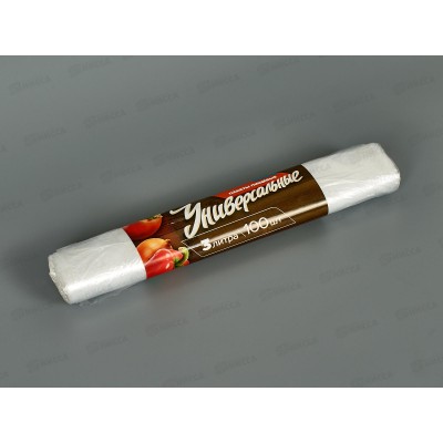 Пакеты универсальные 3л К100 рулон, 207-001 *80