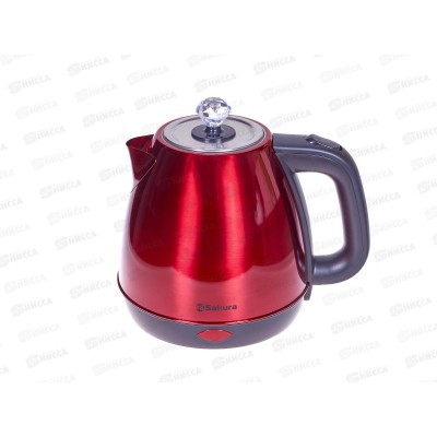Чайник электр. SA-2188RB 1,8л красно-черный