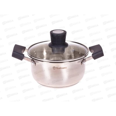 Кастрюля 2,2л SA-P8018 STANDART 18см нержавеющая сталь Кастрюля 2,2л SA-P8018 STANDART 18см нержавеющая сталь