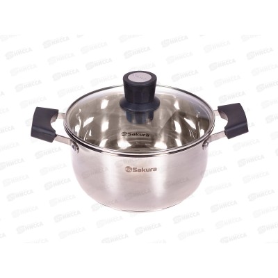 Кастрюля 4,0л SA-P8022 STANDART 22см нерж