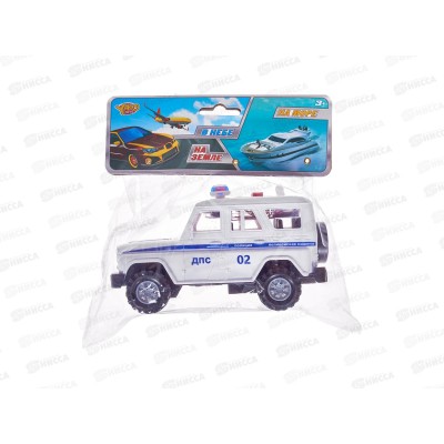 Машинка инерц. М1840-1, свет, звук, в пакете 16,5*27*7см