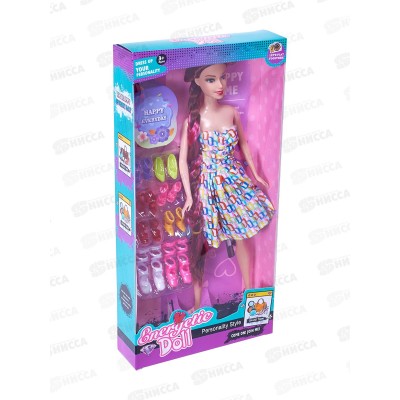 Кукла с аксессуарами 3116651, 3 вида, в коробке 32*16*4,5см Кукла с аксессуарами 3116651, 3 вида, в коробке 32*16*4,5см