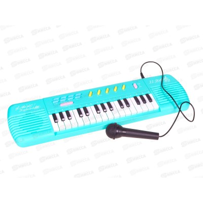 Синтезатор 3086562, 31 клавиша, микрофон, в коробке 48,5*13*4,5 Синтезатор 3086562, 31 клавиша, микрофон, в коробке 48,5*13*4,5