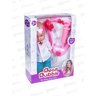 Набор "Доктор" 3001936 пупс 25см с аксессуарами, в/к 20*8*27см