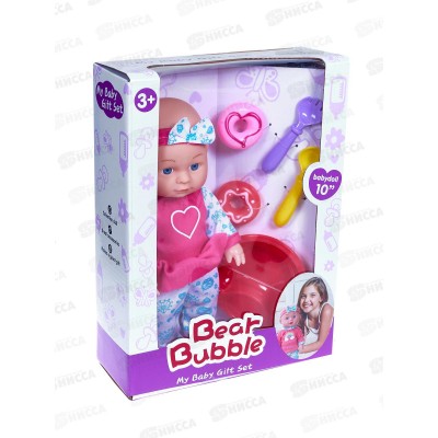 Пупс 25см, с аксессуарами 3001940, в коробке 20*8*27см