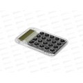 Калькулятор Basir 8раз. Детский прозрач. черный KK-1020-2 *1