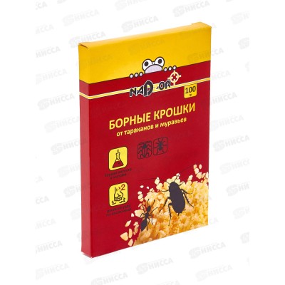 NADZOR борные крошки от тараканов и муравьев 100гр  *24