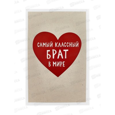Открытка 121*183 Самый классный брат в мире 0178.120